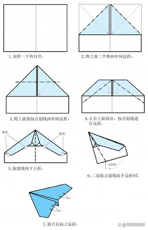 纸飞机折叠方法图解:简单乐趣与科学探索