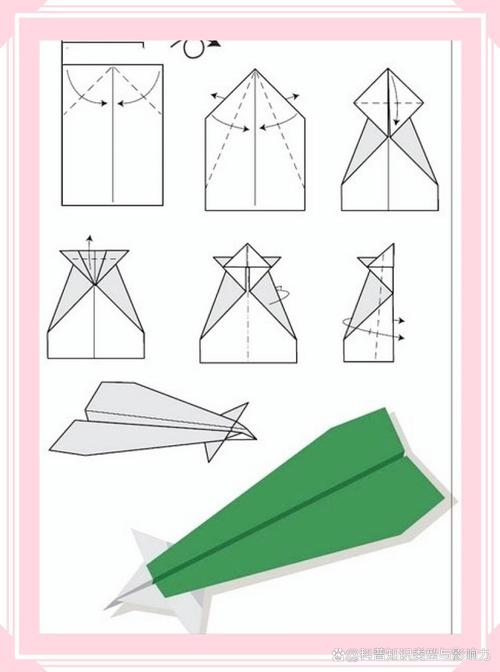 纸飞机的折叠方法图片简单步骤,轻松制作你的飞行器